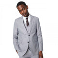 Front - Burton Mens Linen Blend Slim Wedding Suit Jacket