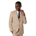 Front - Burton Mens End On End Slim Tailored Suit Jacket