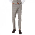 Front - Burton Mens Heritage Check Slim Wedding Suit Trousers