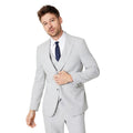 Front - Burton Mens Heathered Slim Wedding Suit Jacket