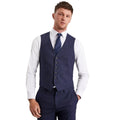 Front - Burton Mens Marl Slim Waistcoat