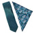 Front - Burton Mens Floral Textured Tie & Pocket Square Set