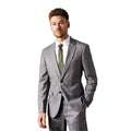 Front - Burton Mens Sharkskin Single-Breasted Tailored Suit Jacket