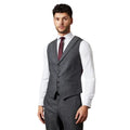 Front - Burton Mens Tweed Look Waistcoat