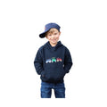 Front - British Country Collection Childrens/Kids Three Tractors Hoodie