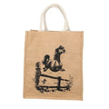 Front - Hy Thelwell Collection Hessian Bottle Bag