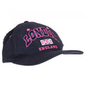 Front - Womens/Ladies Navy London England Union Flag Cap