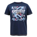 Front - Duke Mens D555 Prestwick Florida Floral T-Shirt