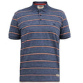 Front - Duke Mens D555 Humber Stripe Jersey Polo Shirt