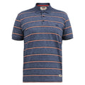 Front - Duke Mens D555 Humber Stripe Jersey Kingsize Polo Shirt