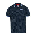 Front - Duke Mens D555 Oakley All-Over Print Knitted Polo Shirt