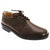 Front - Roamers Mens Flexi Plain Leather Gibson Shoes