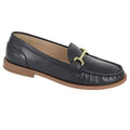 Front - Cipriata Womens/Ladies Nicolosa Leather Saddle Loafers