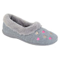 Front - Sleepers Womens/Ladies Daisy Hearts Slippers