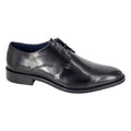 Front - Roamers Mens Plain Leather Gibson Shoes