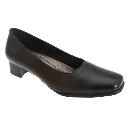 Plain black court clearance shoes