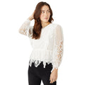 Front - Mantaray Womens/Ladies Lace Frill Top