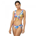 Front - Debenhams Womens/Ladies Floral Side Tie Bikini Bottoms