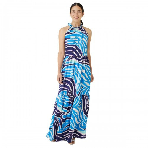 Principles Womens Ladies Occasion Printed Halter Neck Maxi Dress