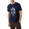 Front - Mantaray Mens Saltburn Surfboard T-Shirt