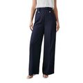 Front - Principles Womens/Ladies Button Detail Wide Leg Trousers