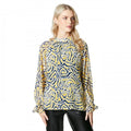 Front - Principles Womens/Ladies Abstract Chiffon High-Neck Blouse