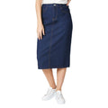 Front - Principles Womens/Ladies Denim Split Hem Midi Skirt