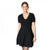 Front - Principles Womens/Ladies Pointelle V Neck Fitted And Flared Dress