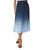 Front - Principles Womens/Ladies Ombre Pleated Midi Skirt