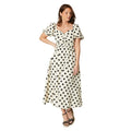 Front - Principles Womens/Ladies Spotted Puff Sleeve Midi Dress