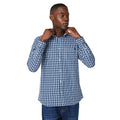 Front - Maine Mens Grid Checked Long-Sleeved Shirt