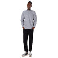 Front - Maine Mens Mini Grid Check Long-Sleeved Shirt