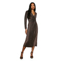 Front - Principles Womens/Ladies Glitter Jersey Wrap Dress