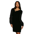 Front - Principles Womens/Ladies Chain Detail Velvet Shift Dress