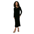 Front - Principles Womens/Ladies Asymmetric Velvet Cut Out Midaxi Dress