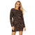 Front - Dorothy Perkins Womens/Ladies Sequin Velvet Ruched Mini Dress