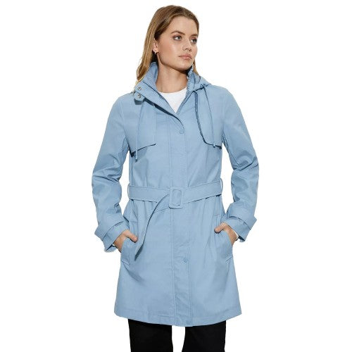 Dorothy Perkins Womens Ladies Belted Hooded Raincoat