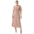 Front - Dorothy Perkins Womens/Ladies Ditsy Print Shirred Waist Tall Flutter Midi Dress