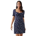 Front - Dorothy Perkins Womens/Ladies Ditsy Print Sweetheart Mini Dress