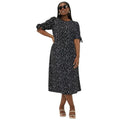 Front - Dorothy Perkins Womens/Ladies Spotted Plus Tie Sleeves Midi Dress