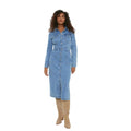 Front - Dorothy Perkins Womens/Ladies Denim Long-Sleeved Shirt Dress