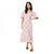 Front - Dorothy Perkins Womens/Ladies Ditsy Print Ruched Front Petite Puff Sleeve Midi Dress