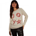 Front - Dorothy Perkins Womens/Ladies Joy Glitter Christmas Jumper