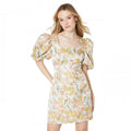 Front - Dorothy Perkins Womens/Ladies Floral Jacquard Square Neck Mini Dress