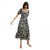 Front - Dorothy Perkins Womens/Ladies Zebra Print Tie Back Petite Relaxed Midi Dress