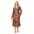 Front - Dorothy Perkins Womens/Ladies Leopard Print Wrap Midi Dress