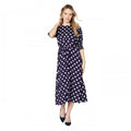 Front - Dorothy Perkins Womens/Ladies Polka Dot Shirred Cuff Midi Dress