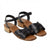 Front - Good For The Sole Womens/Ladies Arla Leather Low Heel Wide Sandals