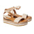 Front - Good For The Sole Womens/Ladies Melli Embellished Platform Sandals