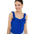 Front - Dorothy Perkins Womens/Ladies Frilled Front Tie Tank Top